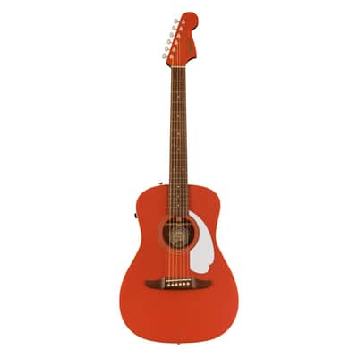 Fender Malibu Player Acoustic-Electric Guitar - Fiesta Red image 2