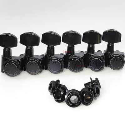 Genuine Fender Locking Strat/Tele Guitar F Tuning Pegs Tuners Machines - BLACK image 3