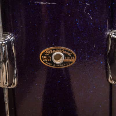 1960s Slingerland Stage Band Sparkling Blue Pearl Drum Set image 6