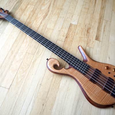 2015 Carl Thompson Custom 5 String Electric Bass Guitar Scroll Les Claypool image 13