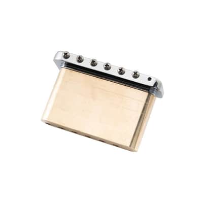 Musiclily Ultra 52.5mm String Spacing Full Brass 41mm Tremolo Block for PRS SE Style Electric Guitar image 4