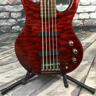 Hohner B Bass 5 Q Trans Red image 1