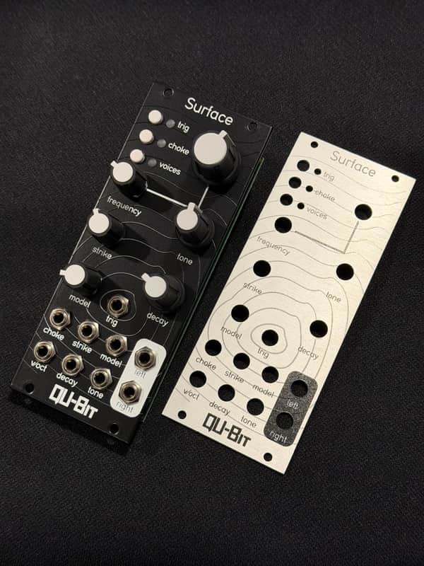 Qu-Bit Electronix Surface Black w/ Silver replacement paenl image 1