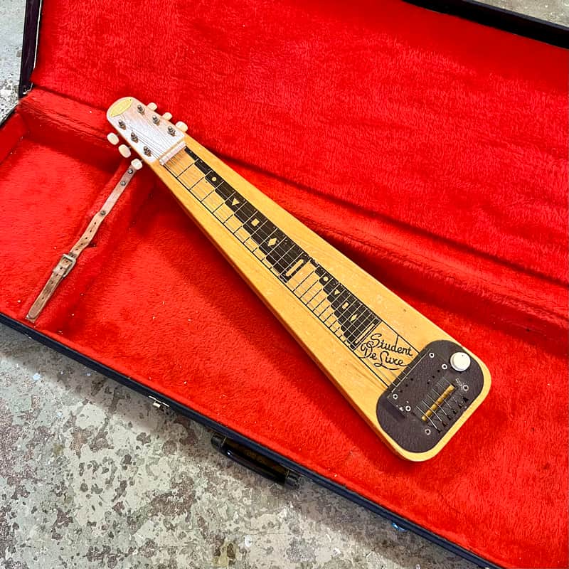 Supro Student Deluxe Lap Steel c 1950 - Natural original vintage USA 6 string image 1