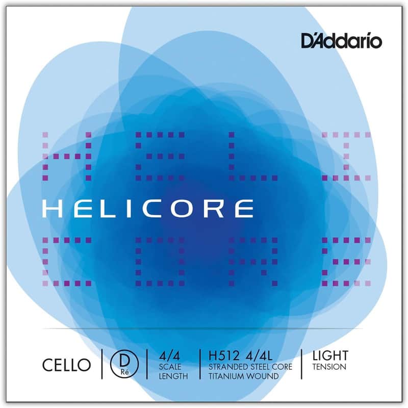 D'Addario H512 4/4L Helicore Cello Single D String - 4/4 Scale, Light Tension image 1