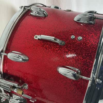 Vintage 14" Slingerland Marching Snare Drum in Red Sparkle image 3