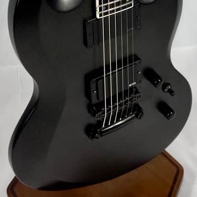 ESP E-II Viper Baritone Electric Guitar W/ OHSC 2017 - Charcoal Metallic Satin image 3