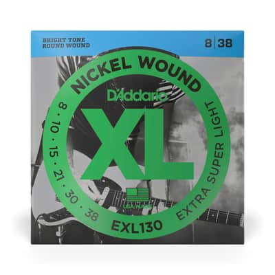 D'Addario 08-38 Extra Super Light, XL Nickel Electric Guitar Strings image 2