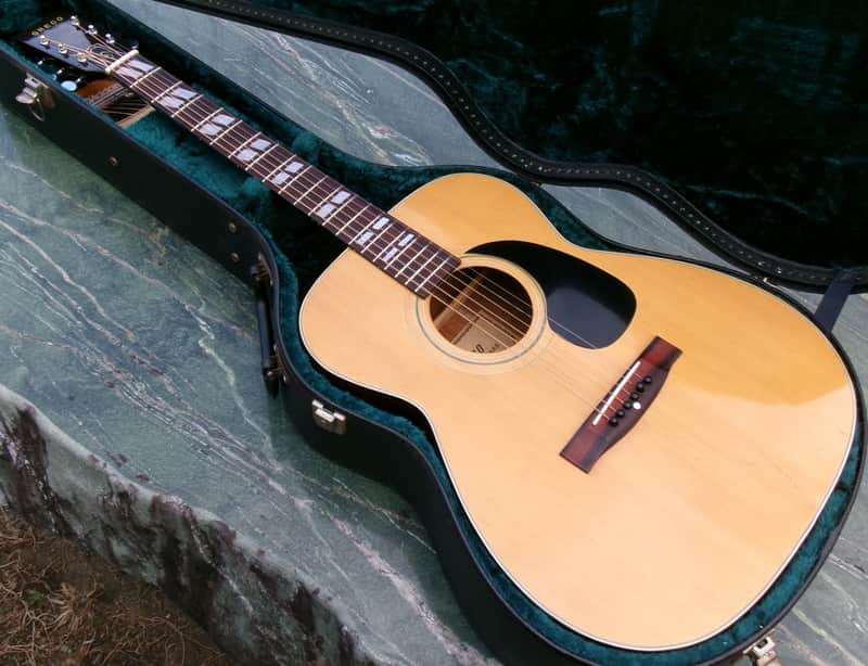 Early 70’s Greco F-140 OOO size Vintage Guitar + Hard Case image 1