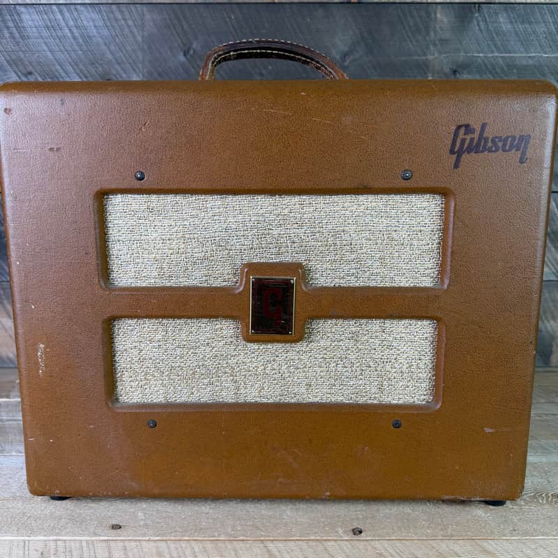Gibson 1954 BR-6F 3-Input 10-Watt 1x10" Guitar Combo 1948 - 1954 - Brown image 1