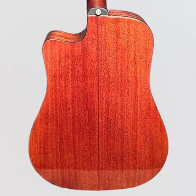 Alvarez MD66CE Mahogany Dreadnought Acoustic-Electric Guitar - Natural image 4