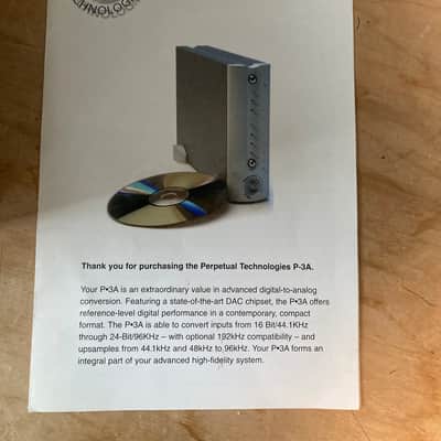 Pertpetual Technologies P1A/P3A Processor/DAC with Monolithic PSU and cables 2000 ish image 9