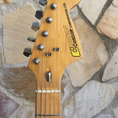 Vintage Condor Strat shape guitar Made in Japan around 1975 by Tombo Guitars RIF 226 image 9
