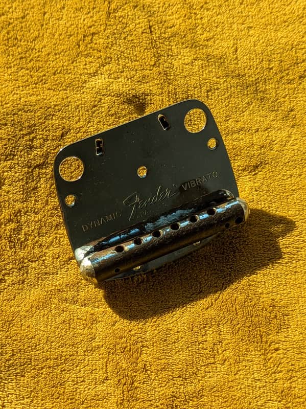 Vintage Fender Mustang Tail Piece Late 60s - Early 70s - Chrome image 1