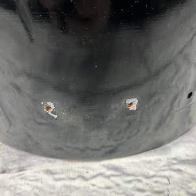Unknown Black Lacquer 13x9 Rack Tom Snare Conversion AS IS image 7