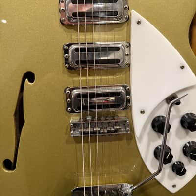 1964 Rickenbacker 345S Export Rose Morris | Desert Gold | Near Mint | Toaster Top | Townshend Spec w/ OHSC image 5