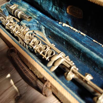 Noblet Metal Clarinet -1950's W/Original Case 1950's Silver image 5