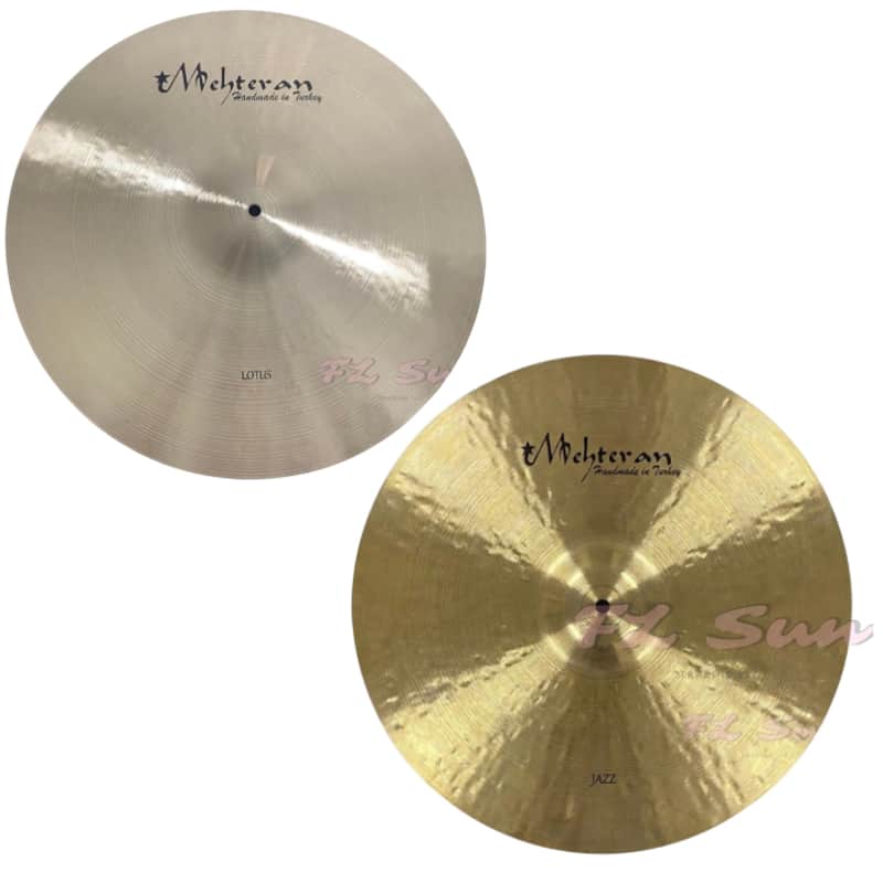 Mehteran Cymbals 2 pcs Lotus Series 24" Paper Thin Ride - Jazz Series 24” Ride image 1
