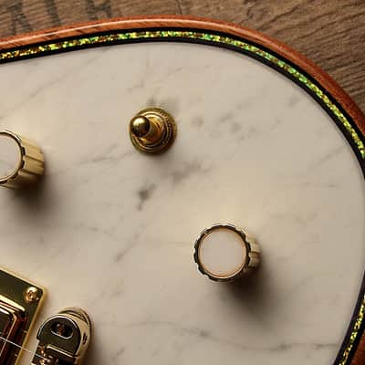 Insane custom shop artwork Zerberus Gorgonized Nemesis genuine Italian White Carrara Marble Top #001 image 3