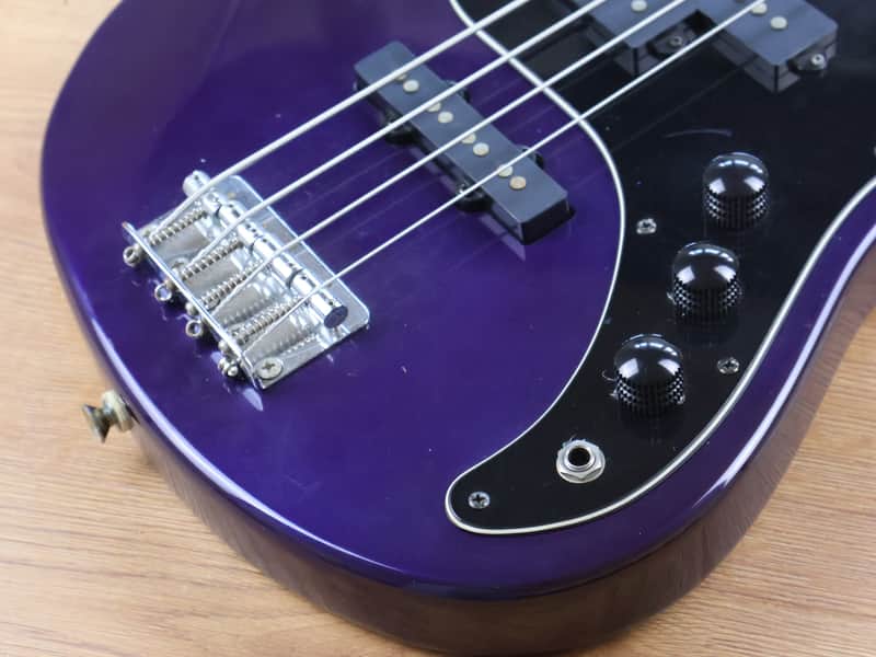 1990's Ibanez Silver Cadet Z Series PJ Bass (Purple) | Reverb