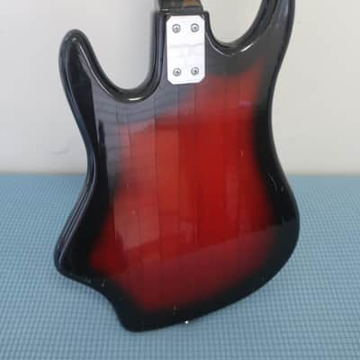 Vintage 1965 Eko Tonemaster Panaramic Crucianelli Triple Cutaway 1964-65 Guitar Redburst Made In Italy Vox Factory Missing Original Pick Ups EZ Project Immaculate Condition Rare Parts Bridge Van Ghent Tuners Misc Electronics. image 6