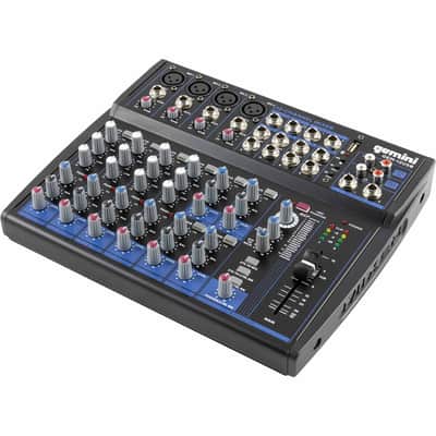 Gemini GEM-12USB 12 Channel USB Bluetooth Mixer for Podcast Recording Live Sound image 3