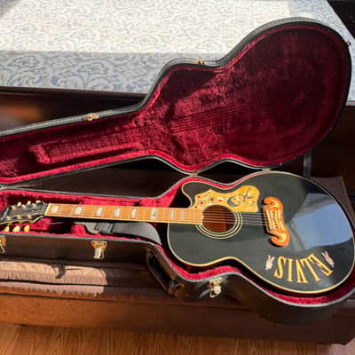 Epiphone EJ200CE Elvis Presley Signature Super Jumbo 1995 - 2000 - Black image 4