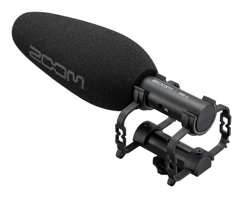 Zoom ZSG-1 Stereo On-Camera Microphone, for Capturing Dialogue and Sound Effects, Highly Directional, Shockmount, Lightweight, Use with Camera or Mobile Phone, for Content Creators image 1