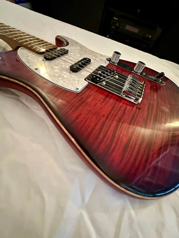 Warmoth Hybrid Tele 2020 - Transparent Red Burst image 1