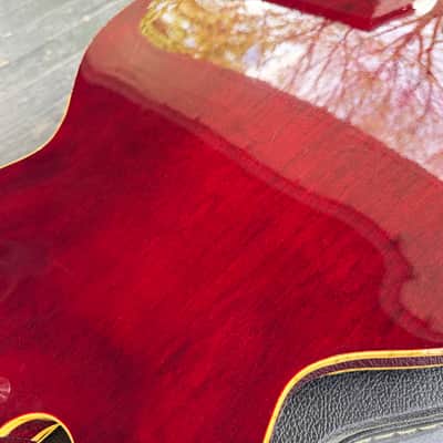 Vintage Epiphone Riviera Japan 1983 Maxons - Wine Red image 6