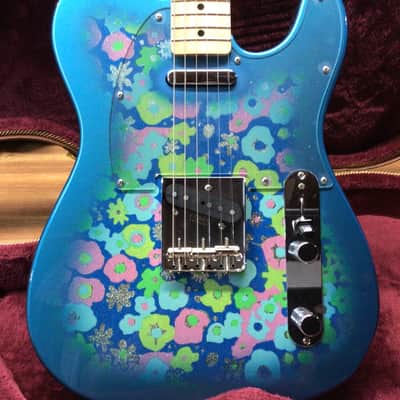 Fender 69 classic flowered blue telecaster MIJ image 2