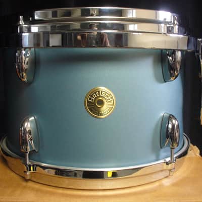 Gretsch USA Custom 8x12 Tom - Satin Ice Blue Metallic image 3