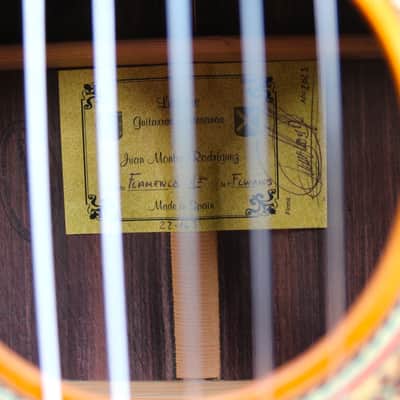 Juan Montes Rodriguez 1ª class Flamenco Negra guitar 2023 exclusive +Case image 17