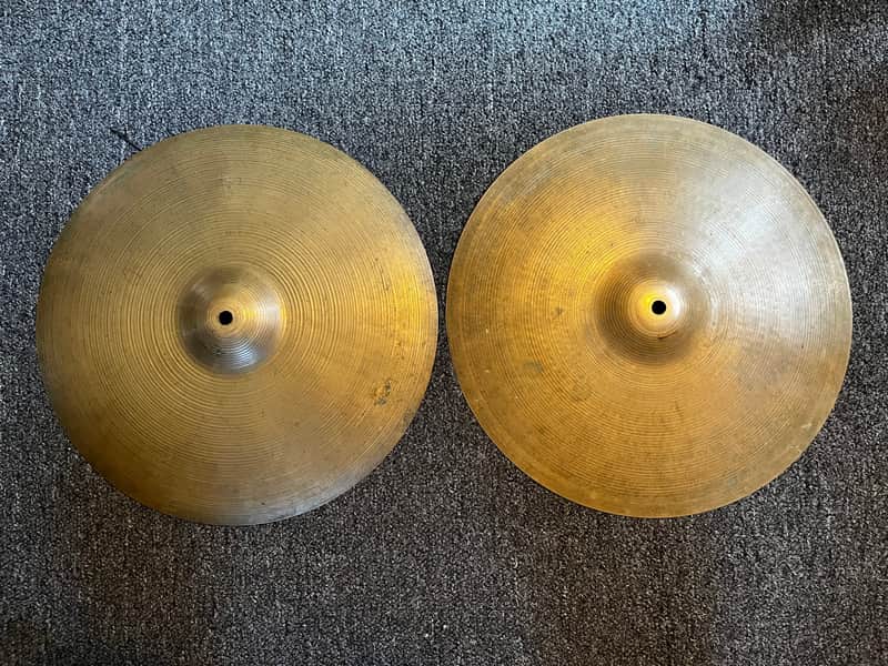 Used Zildjian A 60's 15" Hi Hats T-922g B-1373g w/ video demo of actual cymbal for sale image 1