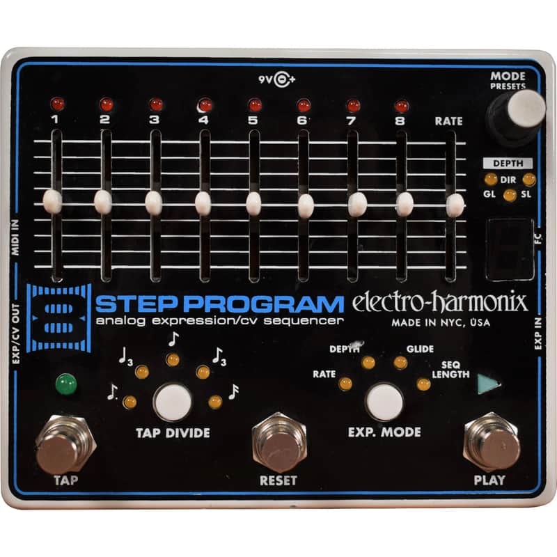 Electro Harmonix 8 Step Program Analog Expression Sequencer Guitar Pedal image 1