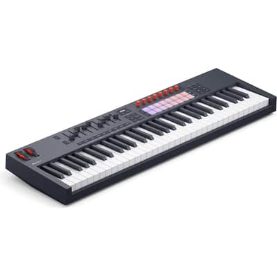 Novation FLkey 2 61 — 61-Key MIDI Controller Keyboard for FL Studio. Make Beats with Semi-Weighted Keys, USB, Pitch & Mod Wheels, 16 Drum Pads, and Arpeggiator — Inc. 6 Months of FL Studio image 2