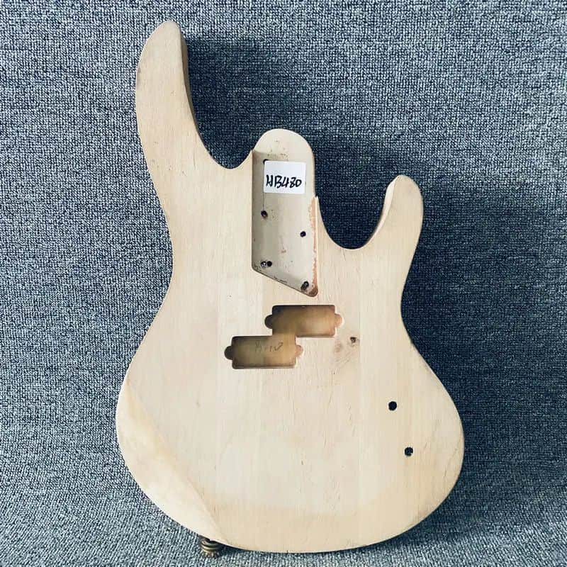 Basswood Unfinished 4 String Bass Body image 1
