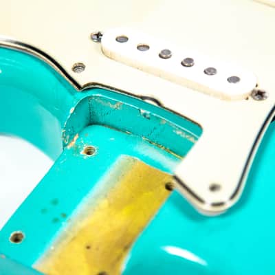 1965 Fender Stratocaster Surf Green Owned by Brian Setzer image 5