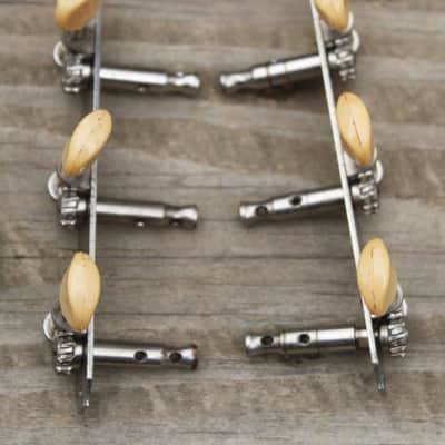6 Vintage Open Back 3 in Line Strip Tuners Gibson Martin Harmony Kay Teisco image 5
