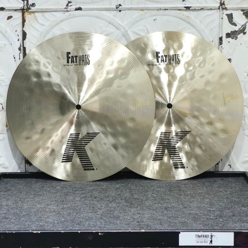 Zildjian K Fat Hi-hat Cymbals 14in (914/1264g) image 1