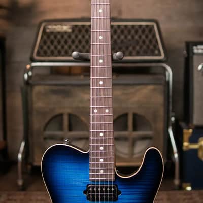 Suhr Custom Shop Classic T Electric Guitar - Trans Whale Blue Burst image 3