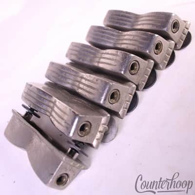 WFL Ludwig 6x Bow-Tie Snare/Tom/Bass Drum Lugs Nickel Pioneer Club Date Marching image 1