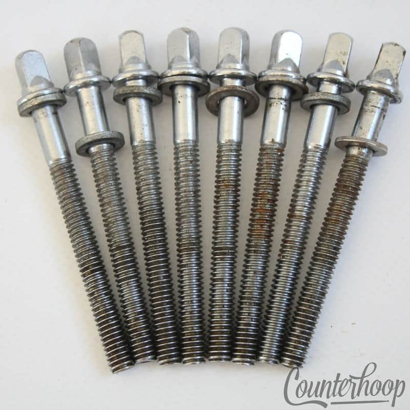 *Ludwig 8x Tension T-Rods 2 1/4"Chrome Floor Tom Drum Vintage 60s Super Classic* image 1