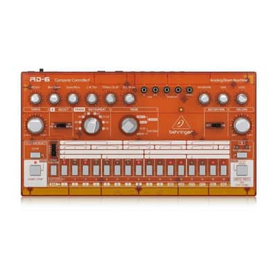 Behringer Rhythm Designer RD-6 Analog Drum Machine, Orange Translucent image 2