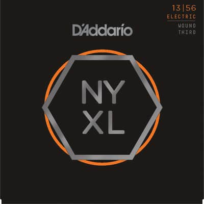 D'Addario NYXL1356W Nickel Wound Electric Guitar Strings, Medium Gauge with Wound 3rd