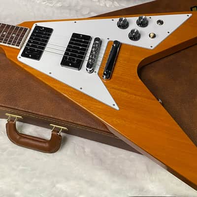 NEW! Gibson '70s Flying V - Antique Natural - Only 6.9 lbs - Original Case - Authorized Dealer - G07360 image 7