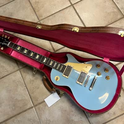 2025 Gibson Custom M2M 57 Reissue Les Paul Standard Chambered Frost Blue VOS image 11