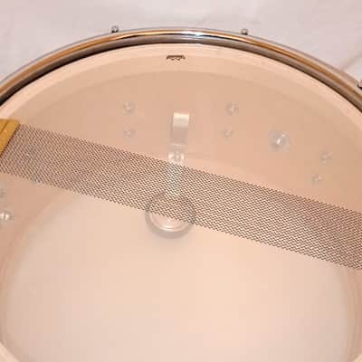 DW MODIFIED SNARE DRUM (C VIDEO) W/ MUFFLER - RED OYSTER WRAP-FREE SHIP TO C-USA! image 9