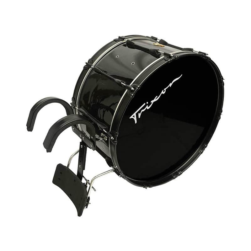 Trixon Field Series Marching Bass Drum 24×14 - Black image 1