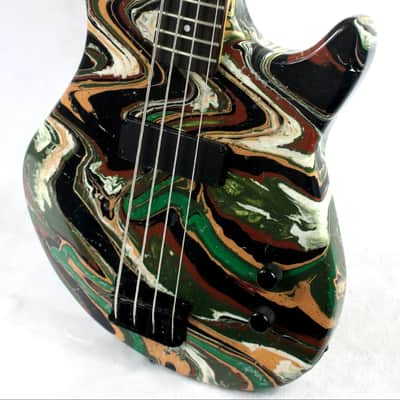 Custom Swirl Painted Dean Edge 09 Bass Guitar image 3